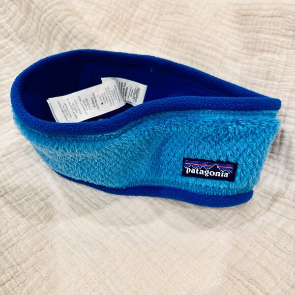 NWOT Patagonia Re-Tool Headband Blue Womens Unisex Ski Winter Recycled Fleece - Picture 2 of 3